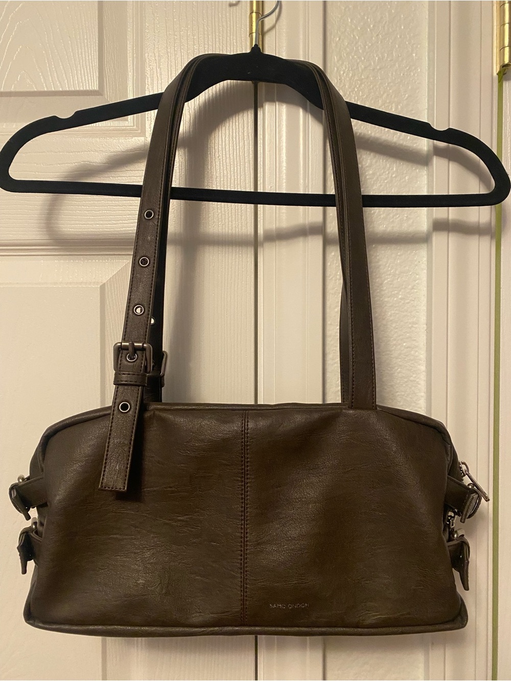 Samo Ondoh Women's Brown Leather Shoulder Bag